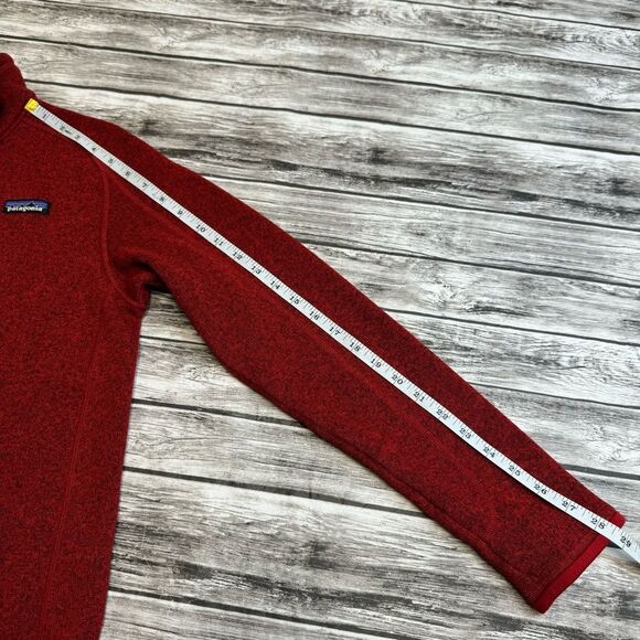 Patagonia Men's Better Sweater Fleece Jacket Dark Red XS Extra Small Zip Pocket - Picture 10 of 10
